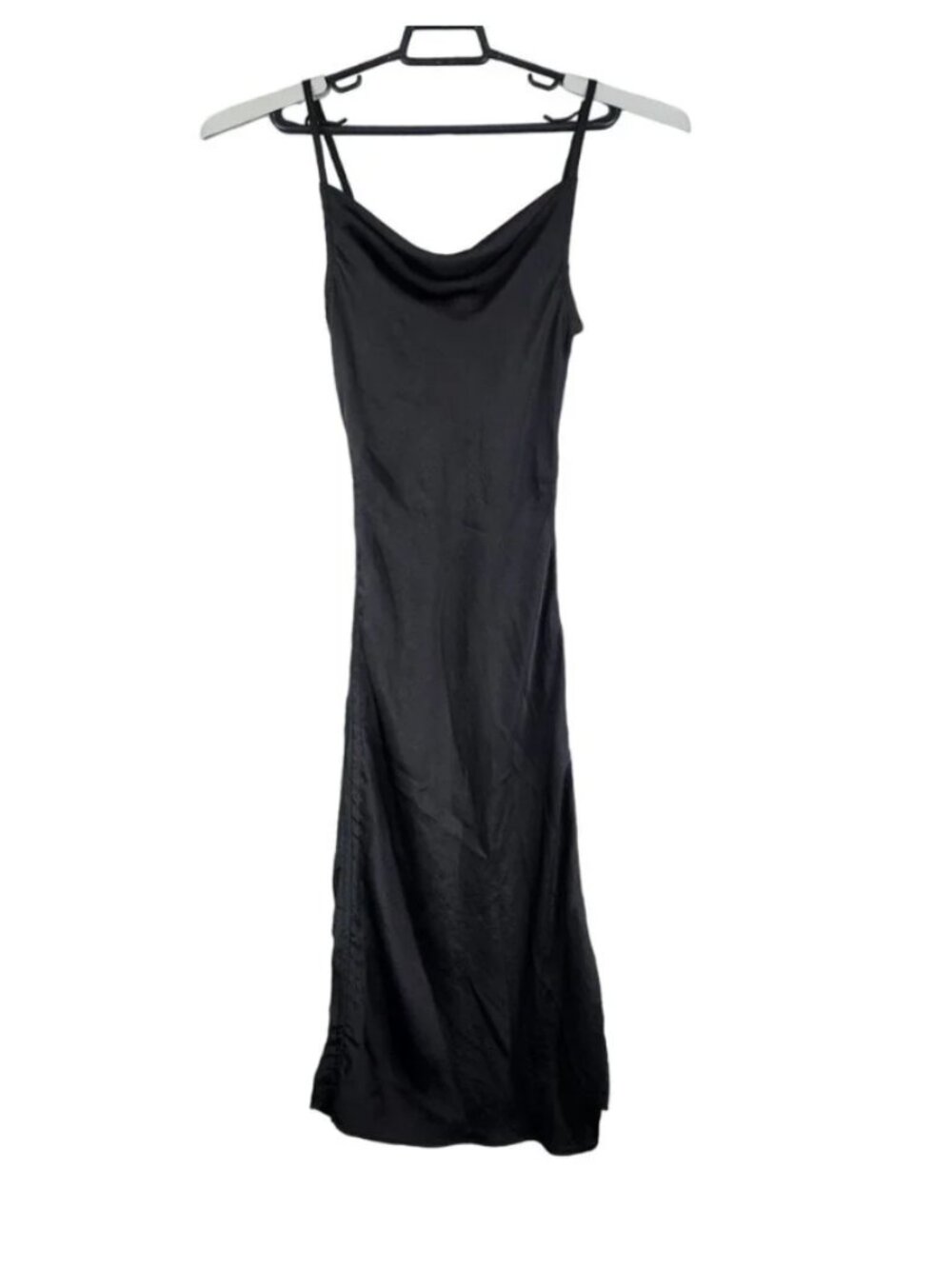 Express ruched cowl neck strappy dress